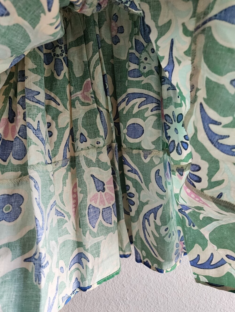 ZARA FLORAL LONG SLEEVE MINI DRESS SIZE XS - Picture 11 of 14